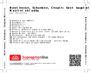 Zadní strana obalu CD Beethoven, Schumann, Chopin: Šest bagatel - Klavírní skladby