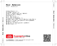 Zadní strana obalu CD Paul Robeson