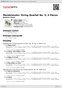 Digitální booklet (A4) Mendelssohn: String Quartet No. 5; 4 Pieces