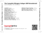 Zadní strana obalu CD The Complete Ellington Indigos (HD Remastered)