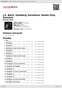 Digitální booklet (A4) J.S. Bach: Goldberg Variations (Audio Only Version)