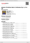 Digitální booklet (A4) Johann Christian Bach: Sinfonias Op. 6, 9 & 18