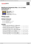 Digitální booklet (A4) Beethoven Romances Nos. 1 & 2; Violin Concerto No. 1