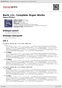 Digitální booklet (A4) Bach, J.S.: Complete Organ Works