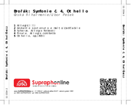 Zadní strana obalu CD Dvořák: Symfonie č. 4, Othello