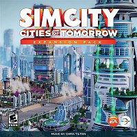 Přední strana obalu CD SimCity Cities Of Tomorrow