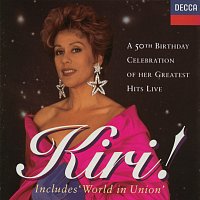 Přední strana obalu CD Kiri! A 50th Birthday Celebration of her Greatest Hits Live