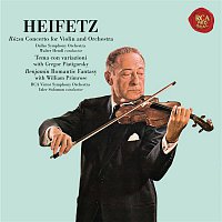 Přední strana obalu CD Rózsa: Violin Concerto, Op. 24 & Sinfonia concertante, Op. 29 - Benjamin: Romantic Fantasy - Heifetz Remastered