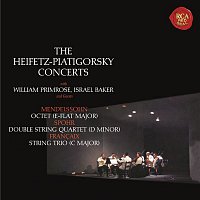 Přední strana obalu CD Mendelssohn: Octet in E-Flat Major, Op. 20 - Spohr: Double Quartet in D Minor, Op. 65 - Francaix: Trio in C Major - Heifetz Remastered
