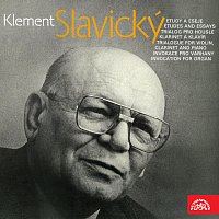 Přední strana obalu CD Slavický: Etudy a eseje, Trialog pro housle, klarinet a klavír, Invokace pro varhany