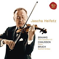 Přední strana obalu CD Brahms: Violin Concerto in D; Chausson: Poeme; Bruch: Scottish Fantasy
