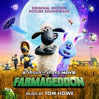 Přední strana obalu CD A Shaun the Sheep Movie: Farmageddon (Original Motion Picture Soundtrack)