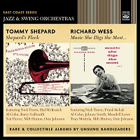 Přední strana obalu CD Tommy Shepard: Shepard’s Flock. Richard Wess: Music She Digs the Most