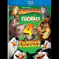 Různí interpreti – Madagaskar 1-3 + Tučňáci z Madagaskaru kolekce Blu-ray