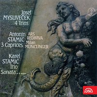Přední strana obalu CD Mysliveček, Stamic,A., Stamic,K.: Čtyři tria , 3 Caprices, Triová sonáta