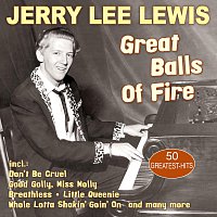 Přední strana obalu CD Great Balls of Fire - 50 Greatest Hits