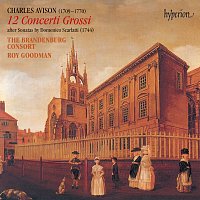 Přední strana obalu CD Avison: 12 Concerti Grossi After Scarlatti (English Orpheus 28)