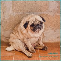 Přední strana obalu CD Unhappy