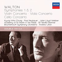 Přední strana obalu CD Walton: Symphonies 1 & 2; Violin Concerto; Viola Concerto; Cello Concerto