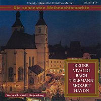 Přední strana obalu CD The Most Beautiful Christmas Markets: Reger, Vivaldi, Bach, Telemann, Mozart & Haydn (Classical Music for Christmas Time)