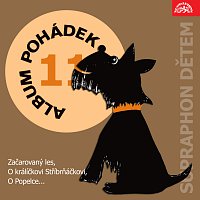 Přední strana obalu CD Album pohádek "Supraphon dětem" 11. (Začarovaný les, O králíčkovi Stříbrňáčkovi, O Popelce...)