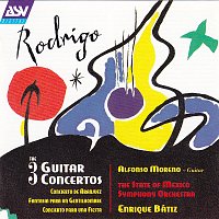 Přední strana obalu CD Rodrigo: The 3 Guitar Concertos - Concierto de Aranjuez; Fantasía para un Gentilhombre; Concierto para una Fiesta