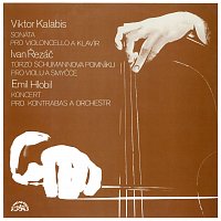 Přední strana obalu CD Kalabis: Sonáta pro violoncello a klavír - Řezáč: Torzo Schumannova pomníku - Hlobil: Koncert pro kontrabas a orchestr