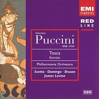 James Levine, Renata Scotto, Plácido Domingo, Renato Bruson, Andrea Velis, Renato Capecchi, Paul Hudson, Itzhak Perlman, St. Clement Danes School Boys' Choir, Ambrosian Opera Chorus, Philharmonia Orchestra – Puccini - Tosca (highlights)