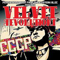 Přední strana obalu CD Velvet Revolutions: Psychedelic Rock From The Eastern Bloc, 1968-1973