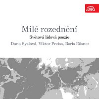 Přední strana obalu CD Milé rozednění. Světová lidová poezie