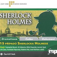 Přední strana obalu CD Čechura, Šlapal: 15 případů Sherlocka Holmese (MP3-CD)