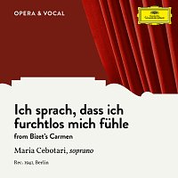 Maria Cebotari, Orchester der Deutschen Oper Berlin, Gerhard Steeger – Bizet: Carmen, WD 31: Ich sprach, dass ich furchtlos mich fuhle [Sung in German]