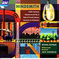 Přední strana obalu CD Hindemith: Violin Concerto; Kammermusik No. 4; Suite of French Dances; Concerto for Orchestra