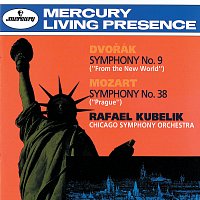 Přední strana obalu CD Dvorák: Symphony No. 9 "From The New World"; Mozart: Symphony No. 38 "Prague"