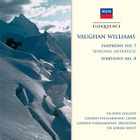 Přední strana obalu CD Vaughan Williams: Symphony No.7 - "Sinfonia Antartica"; Symphony No.8