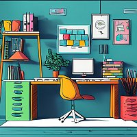 Přední strana obalu CD Harmonic Productivity: Focus-Boosting Beats