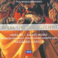 Přední strana obalu CD Verdi: Messa Solenne; Libera Me; Sacred Works (Five World Premieres)