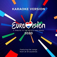 Přední strana obalu CD Eurovision 2020 - A Tribute To The Artists And Songs - Featuring The Songs From All 41 Countries [Karaoke Version]
