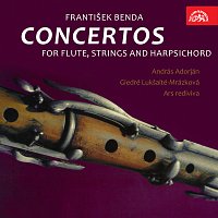 Přední strana obalu CD Benda: Koncerty pro flétnu, smyčcový orchestr a cembalo