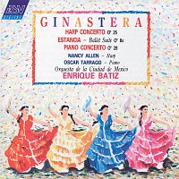 Přední strana obalu CD Ginastera: Harp Concerto; Estancia; Piano Concerto