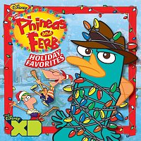 Přední strana obalu CD Phineas and Ferb Holiday Favorites