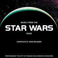 Přední strana obalu CD Music from the Star Wars Saga