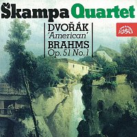 Přední strana obalu CD Brahms, Dvořák: Smyčcové kvartety