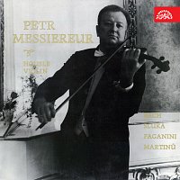 Přední strana obalu CD Petr Messiereur - housle (Bach, Sluka, Paganini, Martinů)