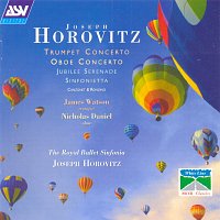 Přední strana obalu CD Horovitz: Trumpet Concerto; Oboe Concerto; Jubilee Serenade; Sinfonietta