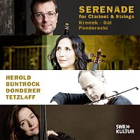 Přední strana obalu CD Serenade - Works for Clarinet and Strings by Krenek, Gál and Penderecki