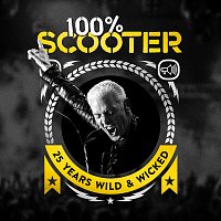 Přední strana obalu CD 100% Scooter (25 Years Wild & Wicked)