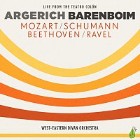 Přední strana obalu CD Argerich - Barenboim - Mozart, Schumann, Beethoven, Ravel