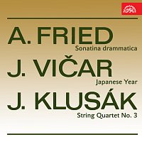 Přední strana obalu CD Fried: Sonatina drammatica – Vičar: Japonský rok – Klusák: Smyčcový kvartet č. 3