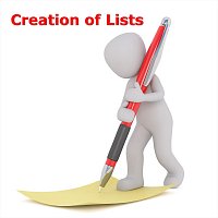 Michele Giussani – Creation of Lists